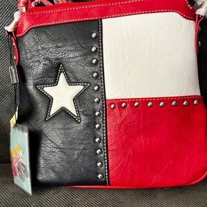 Montana West Texas flag conceal carry Shoulder Bag. Includes dust bag.